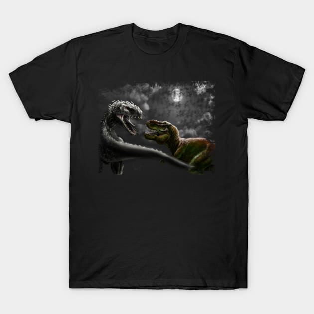 Rex Fight T-Shirt by Unicornarama